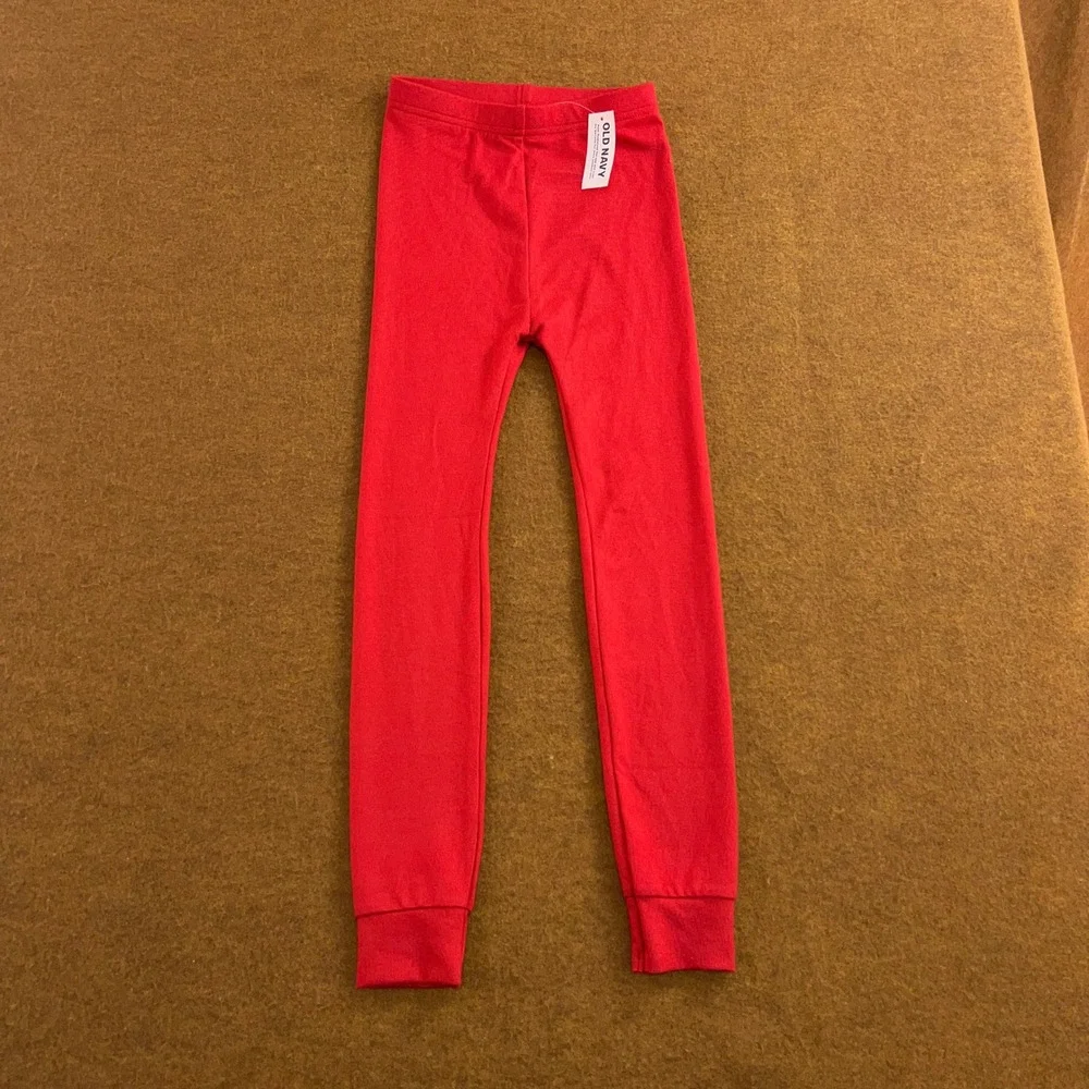 Old Navy Kids 6T Red Blue Taco Avocado Print Snug Fit Pajama Leggings 2-Pack NWT